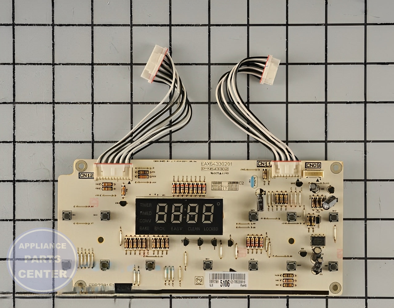 LG RANGE STOVE OVEN MAIN CONTROL BOARD PCB - Main view showing precise control for LGE Range/Stove/Oven