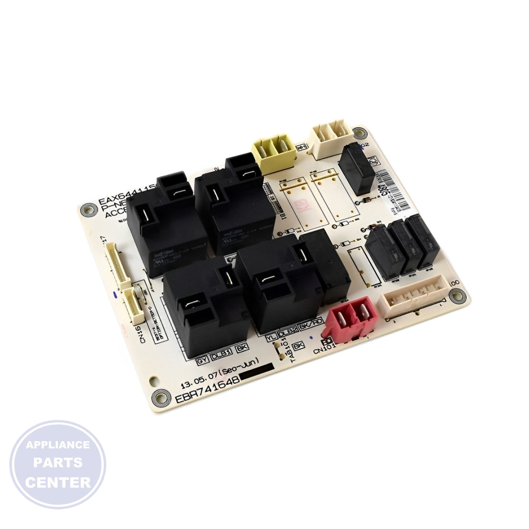 LG RANGE OVEN CONTROL RELAY BOARD ASSEMBLY EBR74164805 - Main view showing control features for specific models