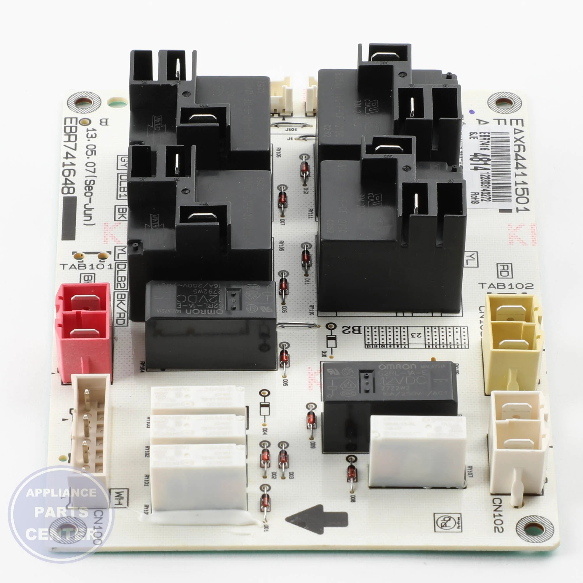 LG PCB ASSEMBLY MAIN EBR74164814 - Installation in specific model showing key mounting points