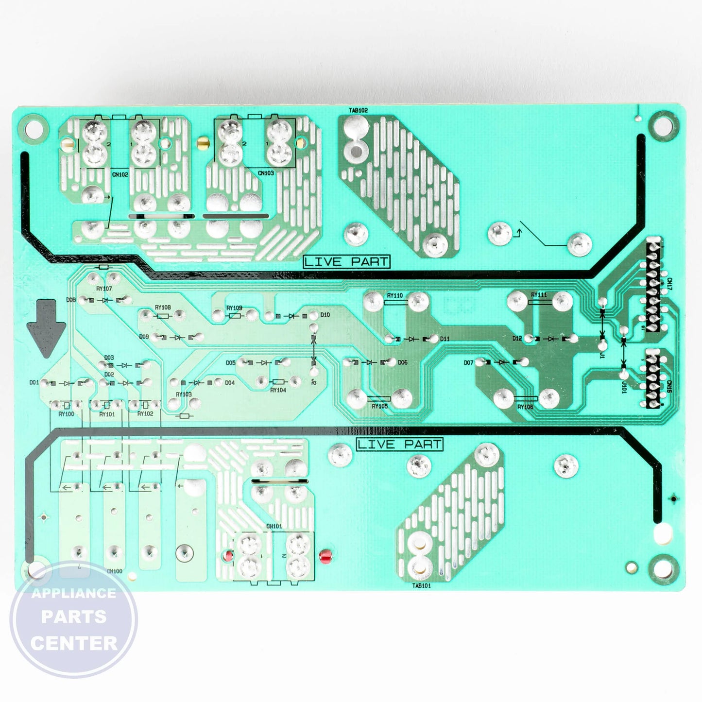 LG PCB ASSEMBLY MAIN EBR74164814 - Installation in specific model showing key mounting points