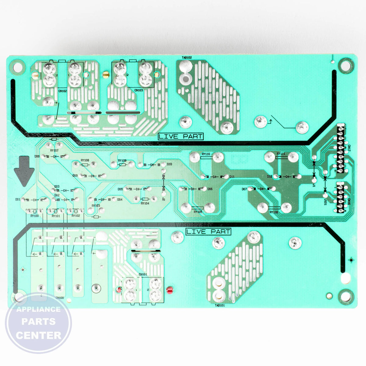 LG PCB ASSEMBLY MAIN EBR74164814 - Installation in specific model showing key mounting points