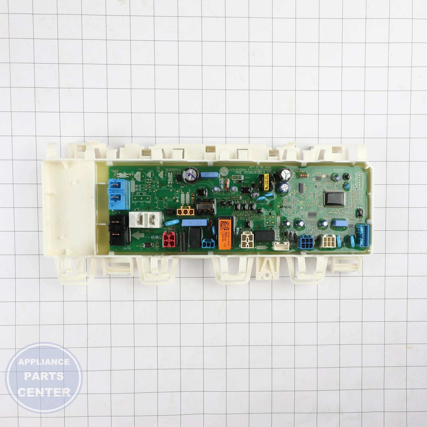 PCB ASSEMBLY MAIN EBR76542929 - Side view with specific technical specifications