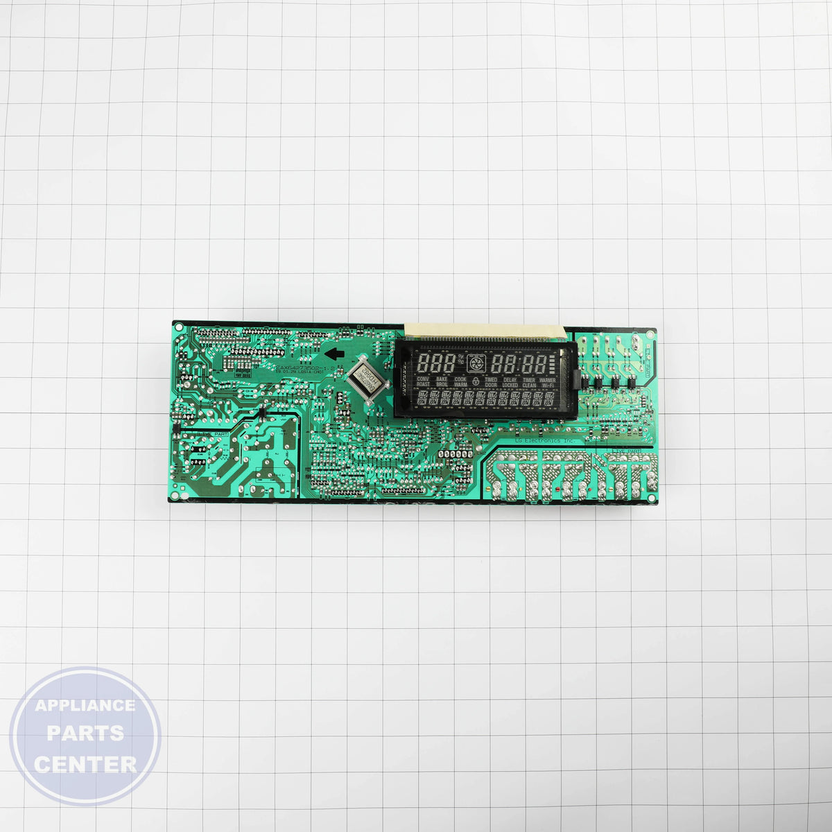 L-G PCB ASSEMBLY,MAIN EBR77562713 - Installation in L-G Range/Stove/Oven showing mounting points