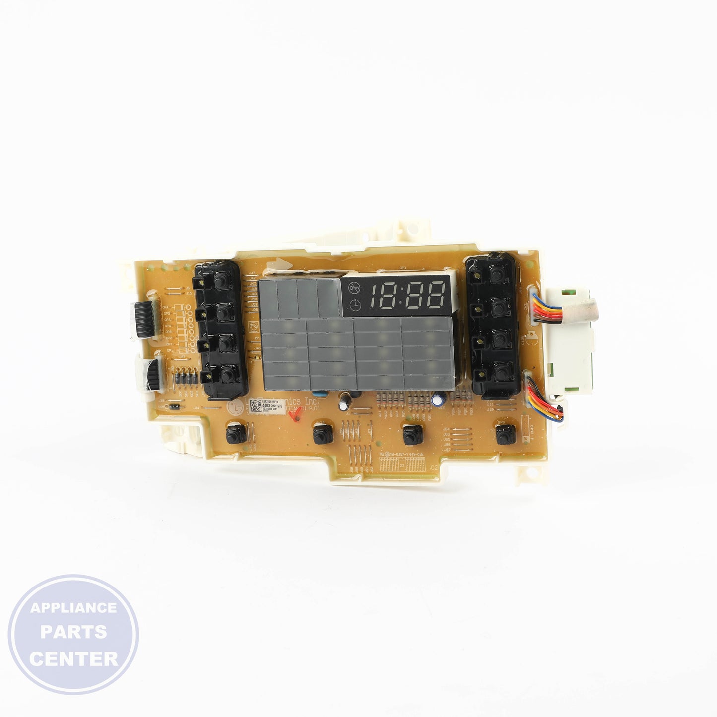 LG PCB Assembly,Display EBR78534403 - Installation in LG refrigerator showing mounting points