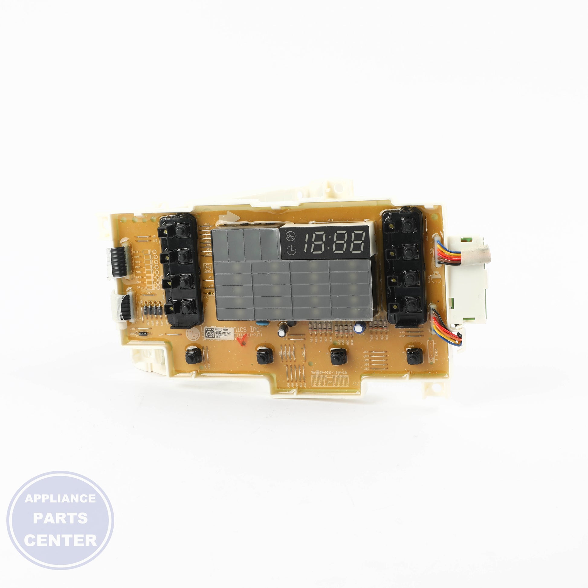 LG PCB Assembly,Display EBR78534403 - Installation in LG refrigerator showing mounting points