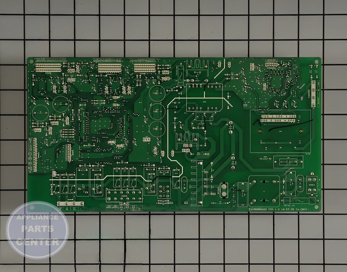 LG REFRIGERATOR MAIN PCB ASSEMBLY EBR78931602 - Detailed view of timer and circuit board details