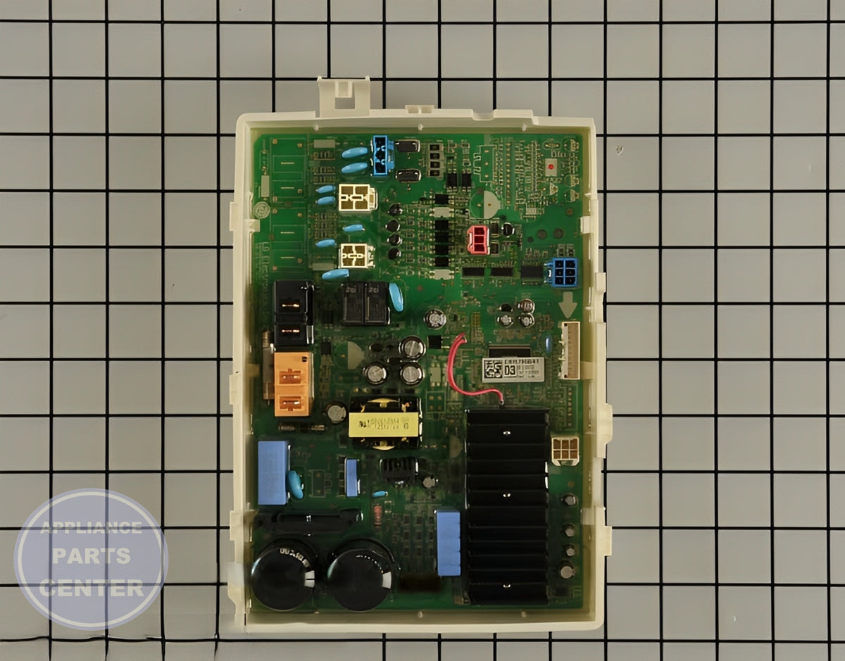 LG WASHER MAIN PCB ASSEMBLY EBR79584103 - Main view showing control board for specific models