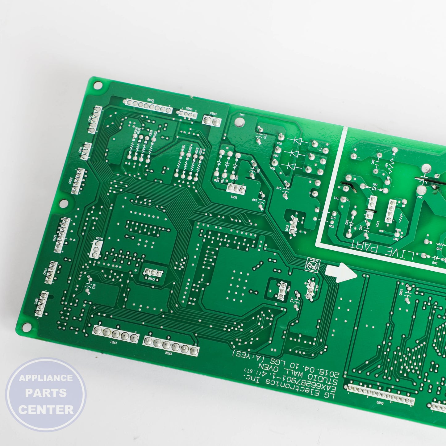 L-G PCB ASSEMBLY,MAIN EBR80108105 - Installation in L-G model showing mounting points