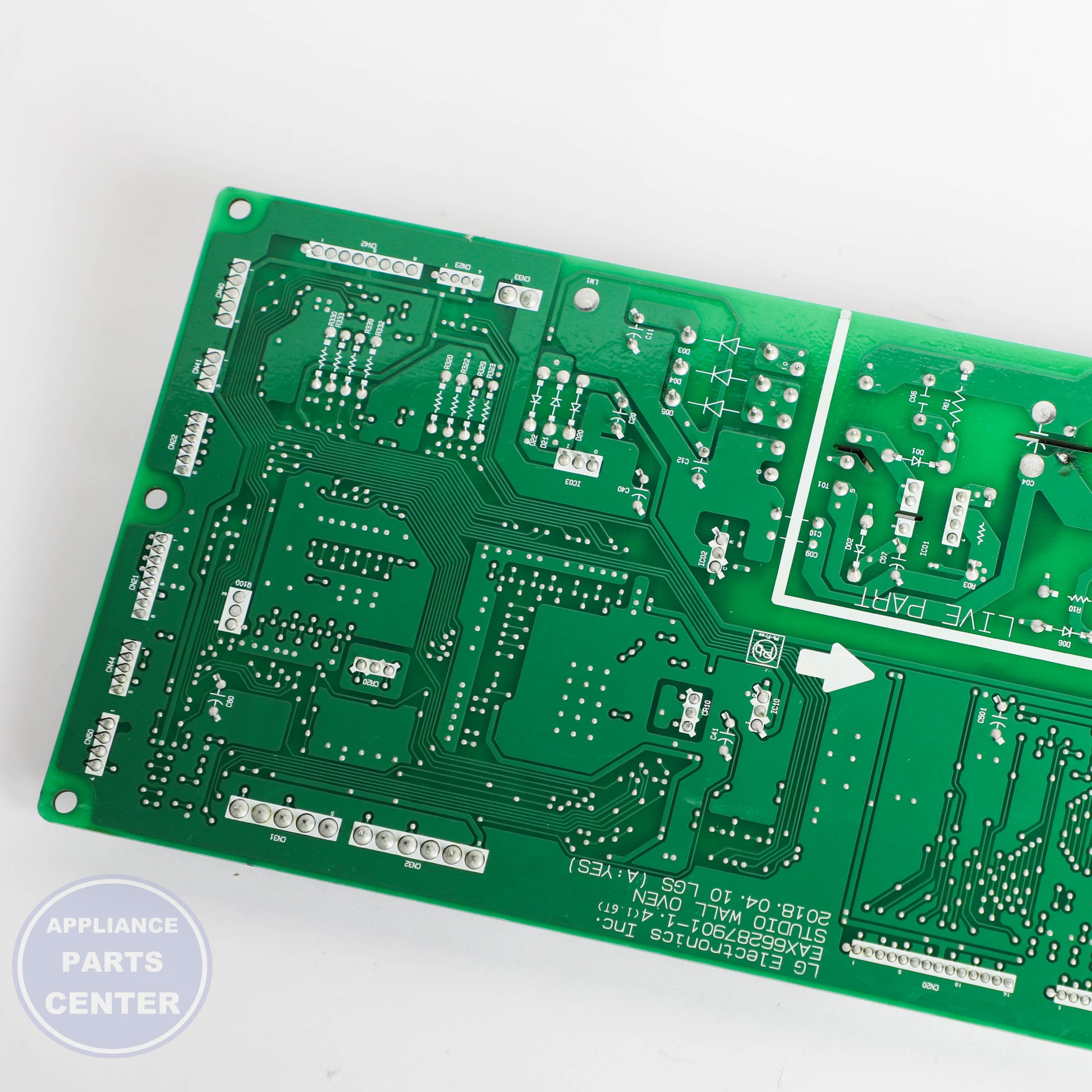 L-G PCB ASSEMBLY,MAIN EBR80108105 - Installation in L-G model showing mounting points