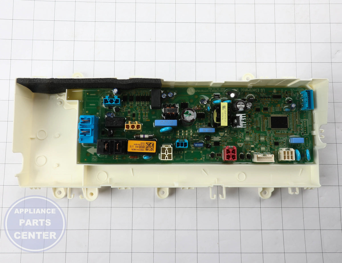 L-G PCB Assembly,Main EBR80198608 - Installation in L-G dryer showing key mounting points