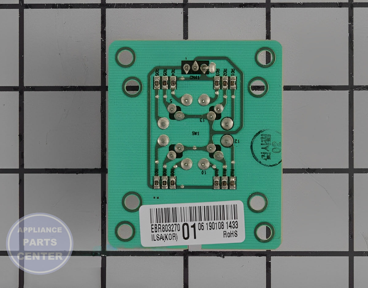 LG POWER CONTROL BOARD ASSEMBLY (PCB) EBR80327001 - Detailed view of timer function