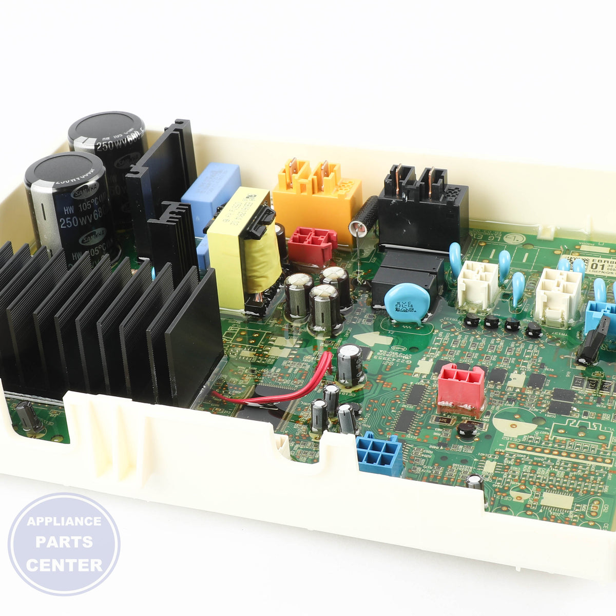 L-G PCB ASSEMBLY,MAIN EBR80360701 - Installation in specific L-G model showing key mounting points