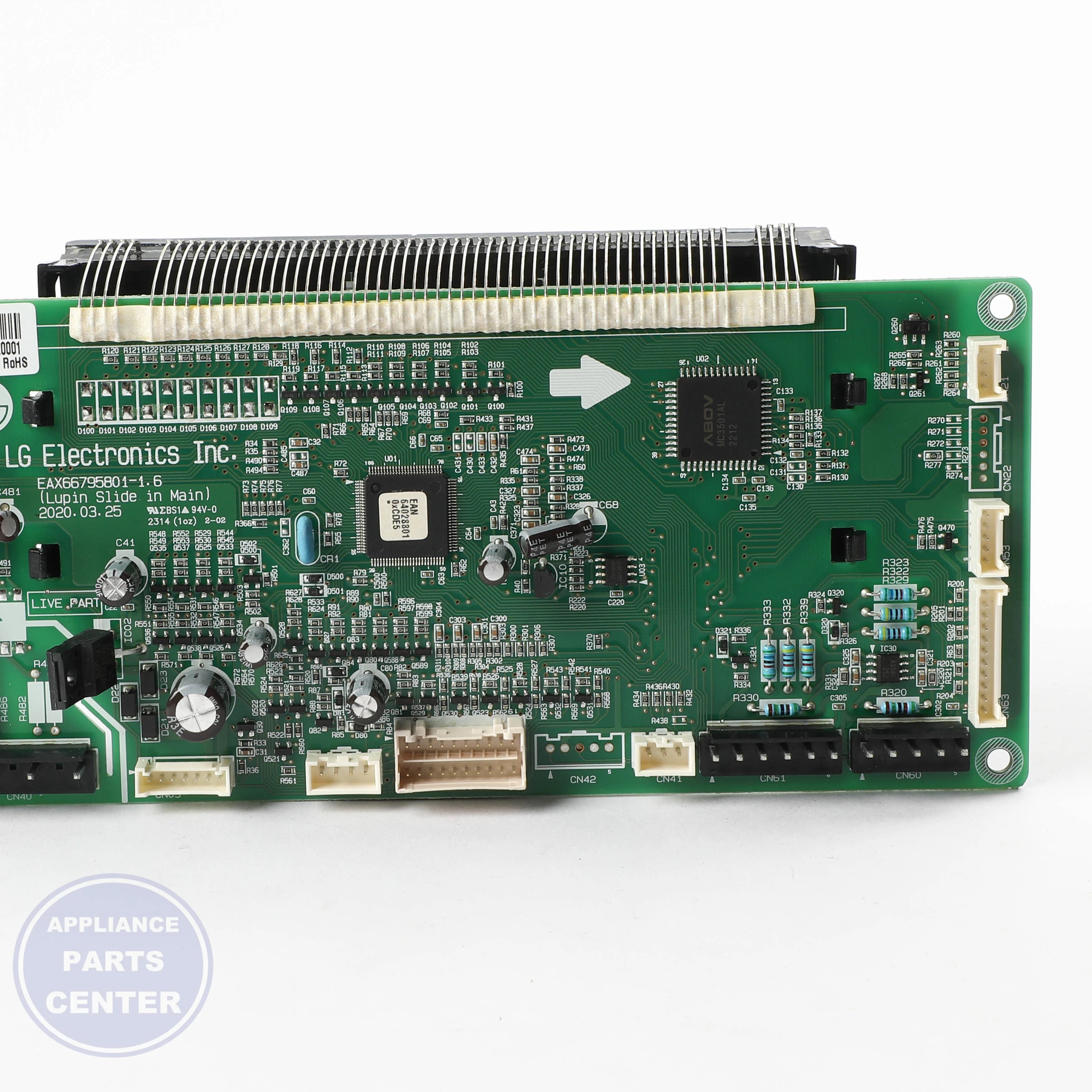 L-G PCB ASSEMBLY,MAIN EBR81445902 - Main view showing circuit board for specific L-G models
