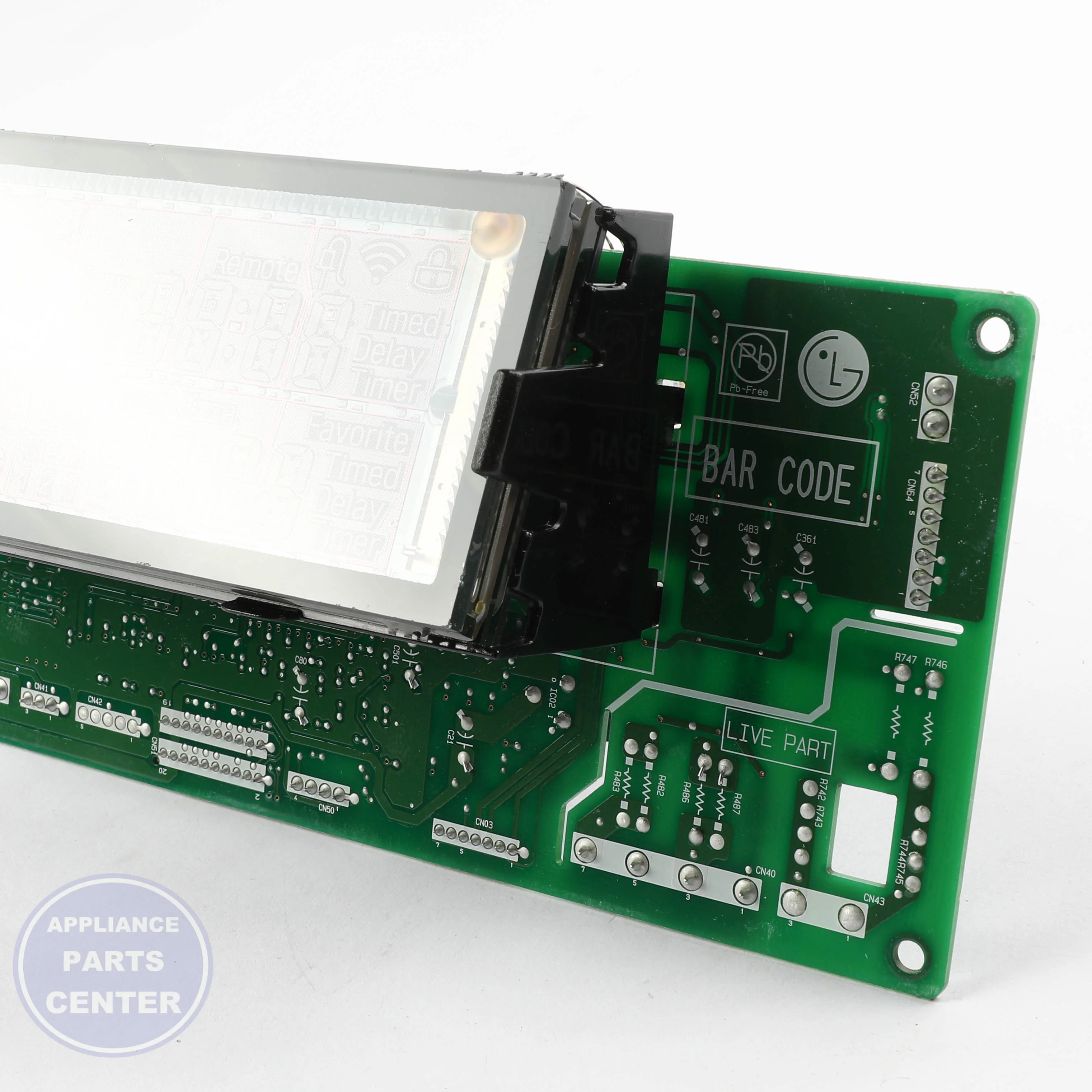 L-G PCB ASSEMBLY,MAIN EBR81445902 - Installation in specific model showing mounting points