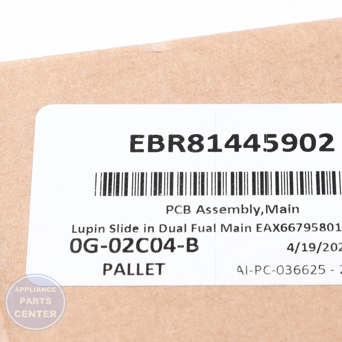 L-G PCB ASSEMBLY,MAIN EBR81445902 - Installation in specific model showing mounting points
