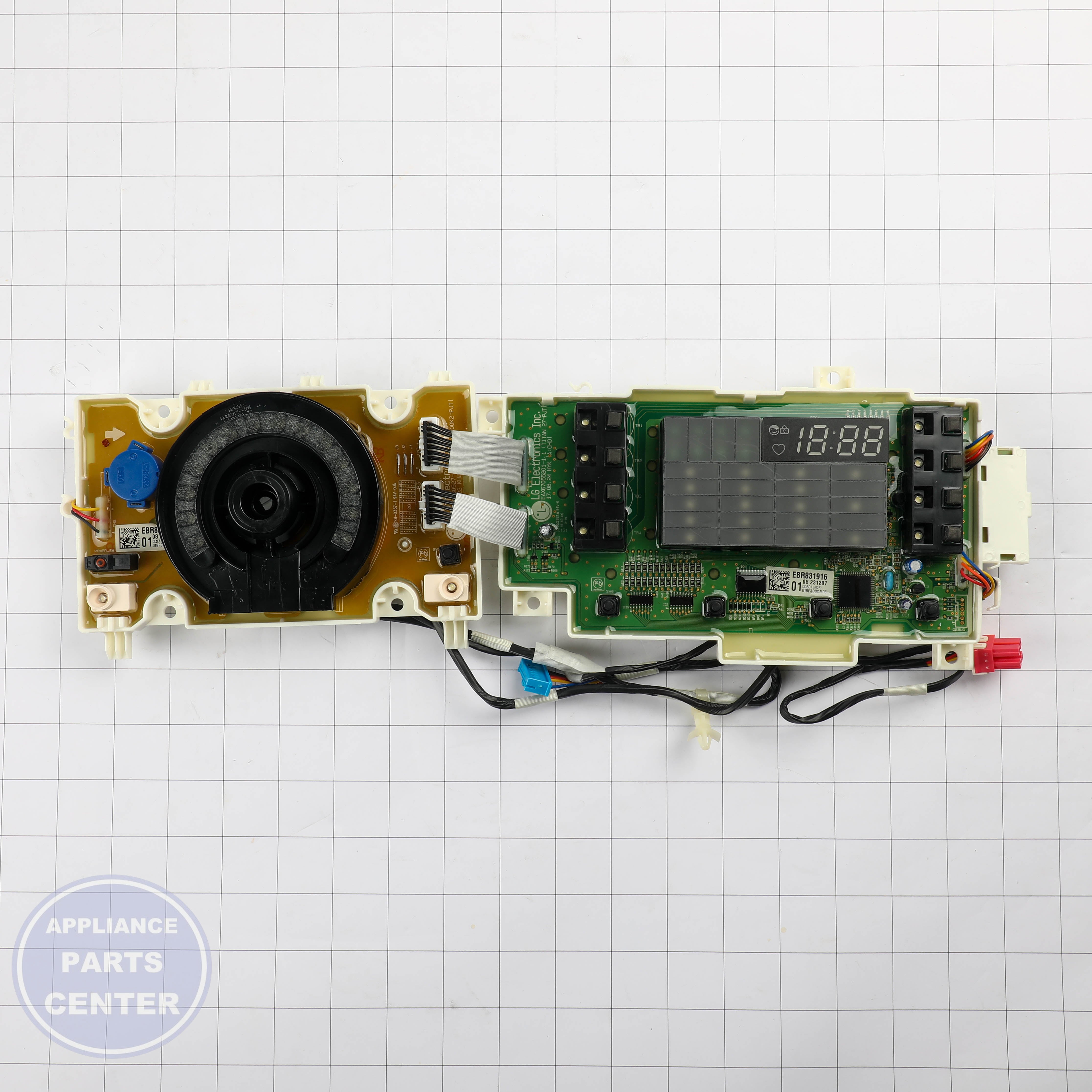 L-G PCB Assembly,Display EBR83191601 - Installation in specific model showing key mounting points