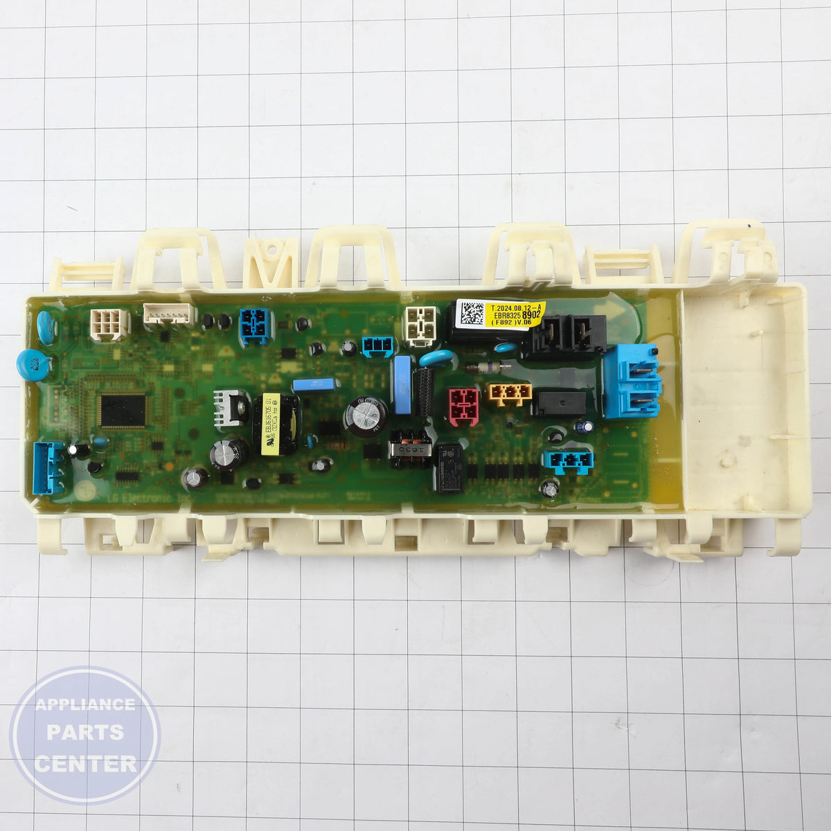 L-G Main PCB Assembly EBR83258902 - Installation in L-G dryer showing mounting points