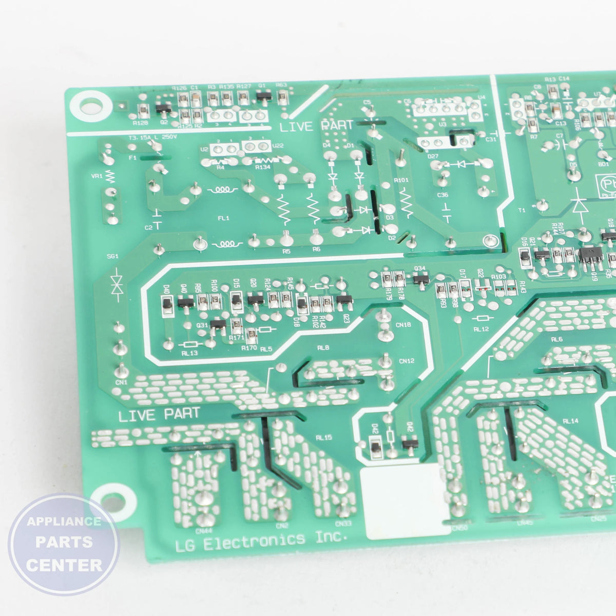 [Brand] PCB ASSEMBLY,MAIN EBR84545002 - Installation in specific model showing mounting points