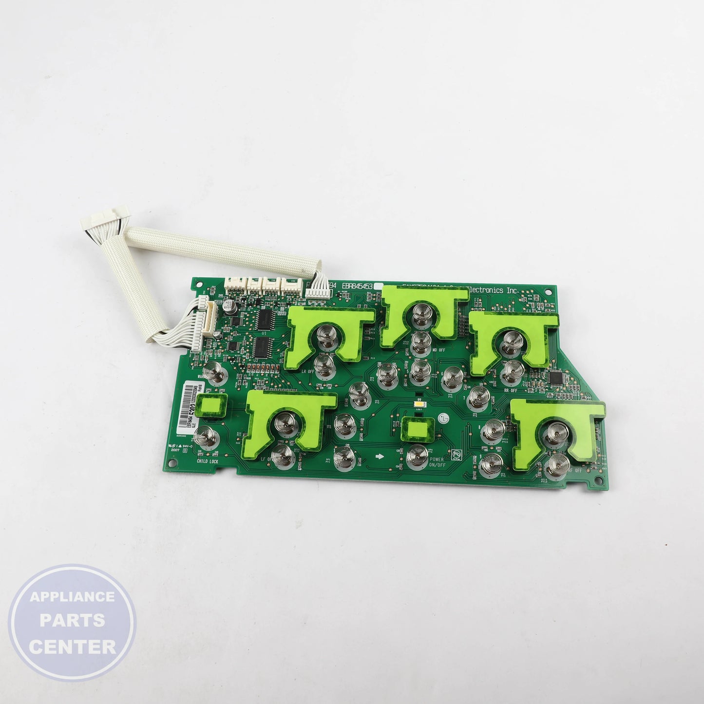 LG PCB ASSEMBLY,SUB EBR84545302 - Installation in LG Range model showing key mounting points