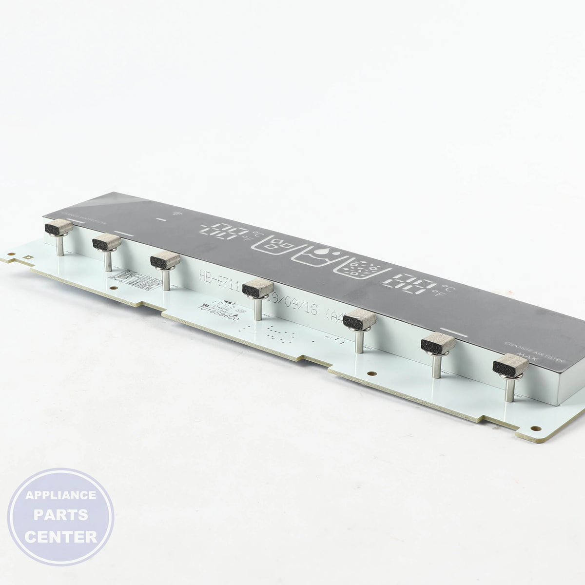 PCB ASSEMBLY,DISPLAY EBR85172501 - Side view with precise technical specifications