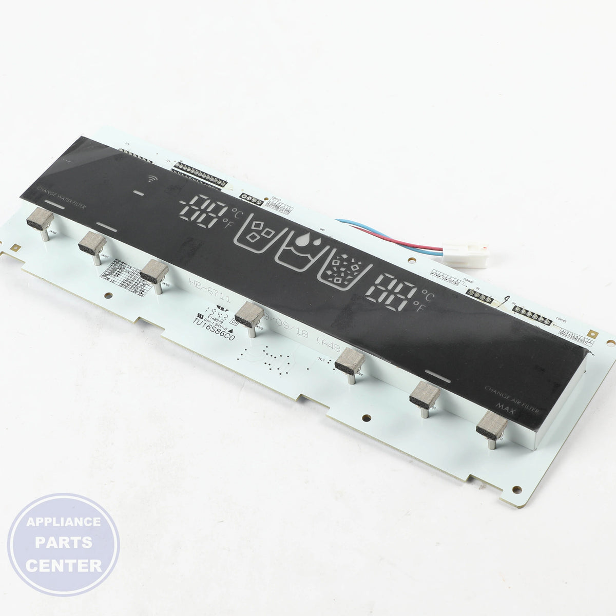 L-G PCB ASSEMBLY,DISPLAY EBR85172501 - Installation in specific model showcasing mounting points