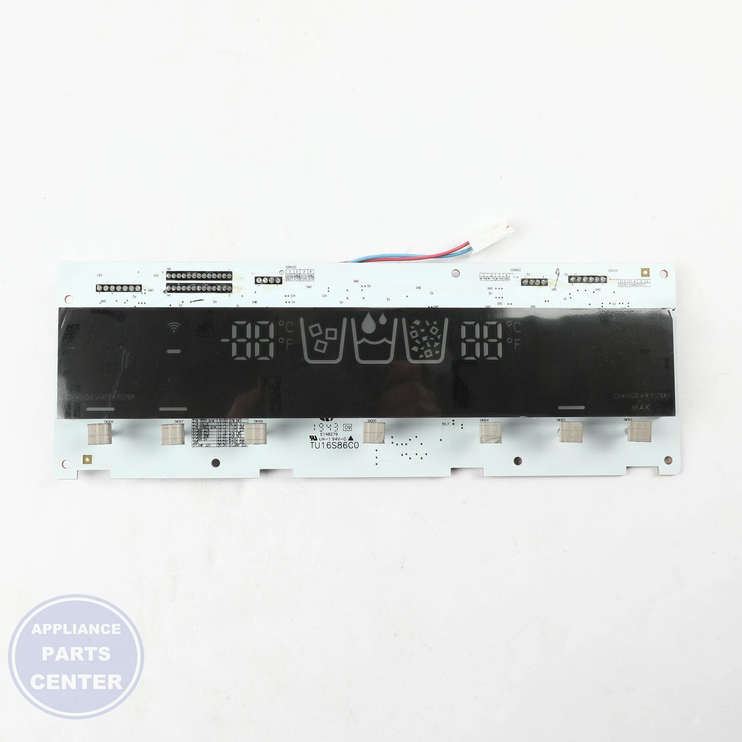 L-G PCB ASSEMBLY,DISPLAY EBR85172501 - Installation in specific model showcasing mounting points