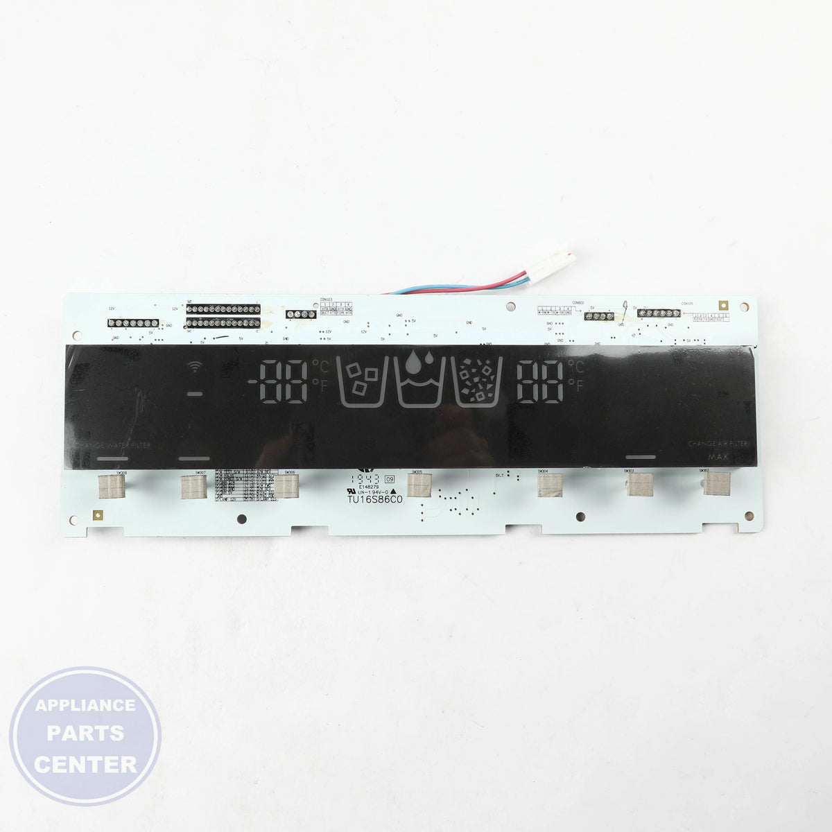 L-G PCB ASSEMBLY,DISPLAY EBR85172501 - Installation in specific model showcasing mounting points