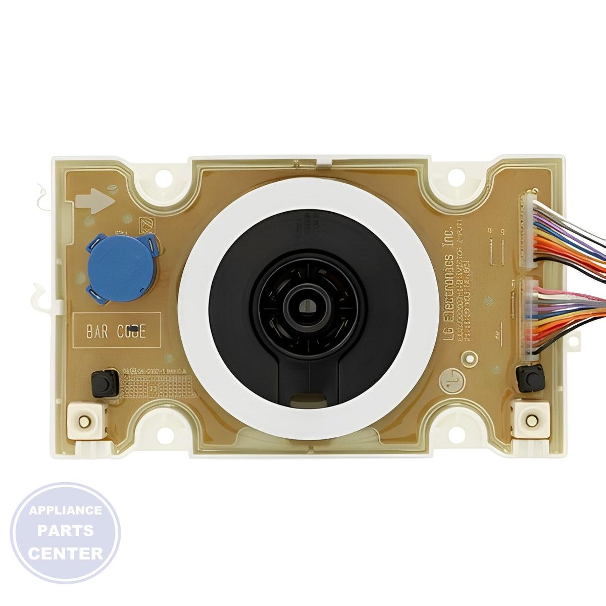 LG WASHER CIRCUIT BOARD DISPLAY ASSEMBLY EBR85194701 - Installation in specific model showing key mounting points