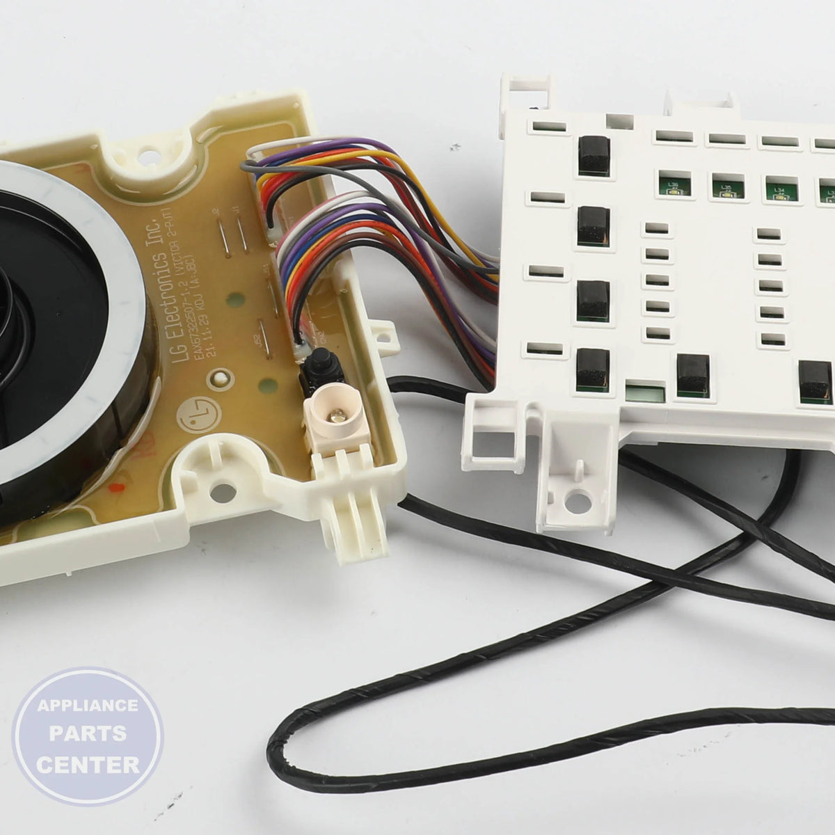 L-G PCB ASSEMBLY,DISPLAY EBR85235713 - Installation in specific L-G dryer model showing key mounting points
