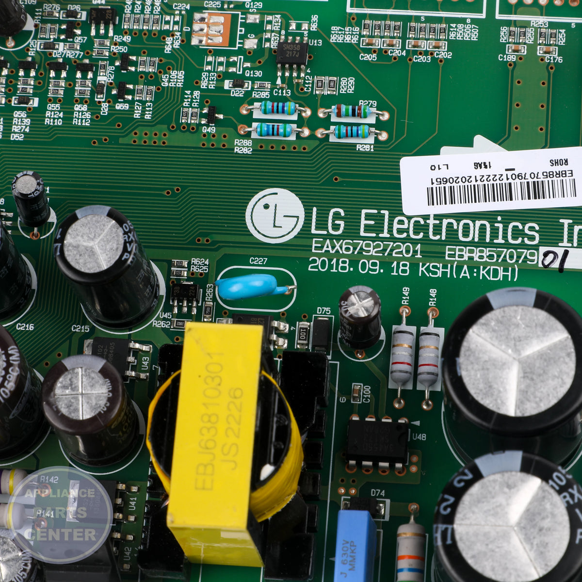PCB ASSEMBLY,MAIN EBR85707901 - Detailed view of timer assembly