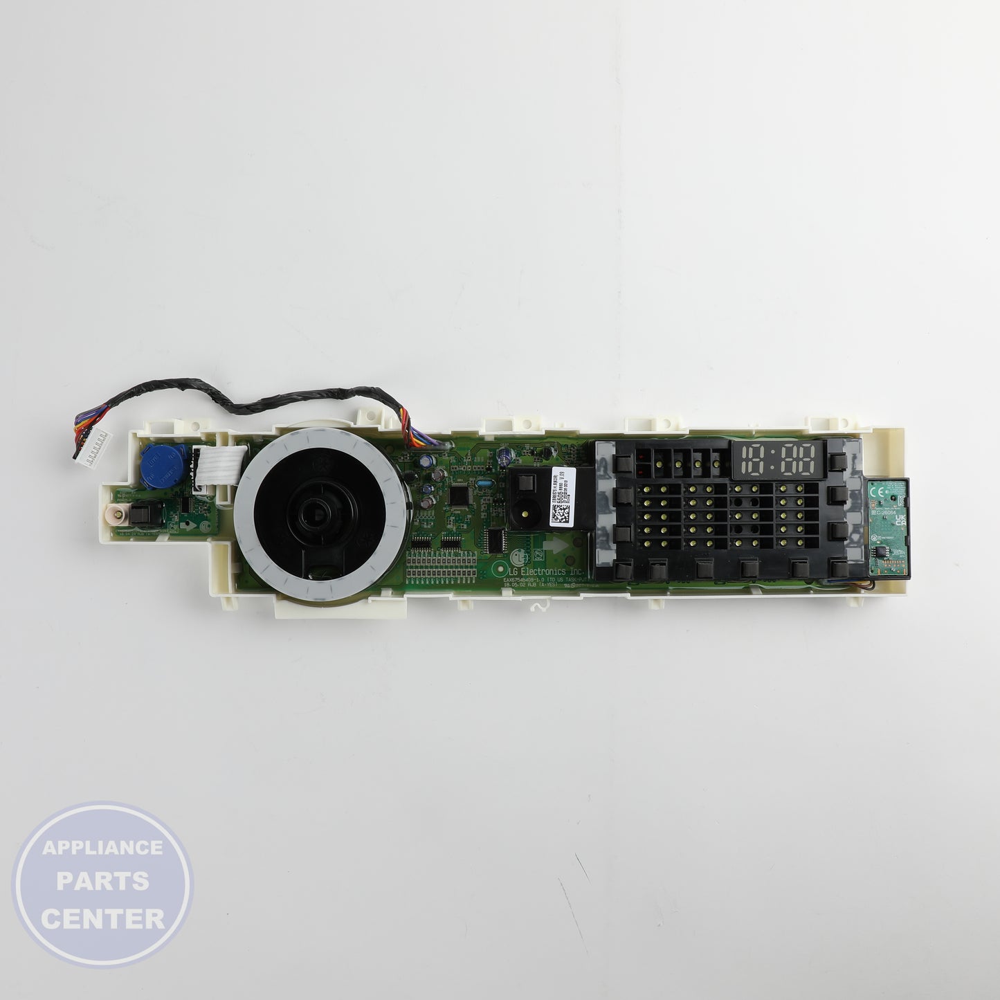 PCB ASSEMBLY,DISPLAY EBR85755505 - Side view with precise measurements and specs