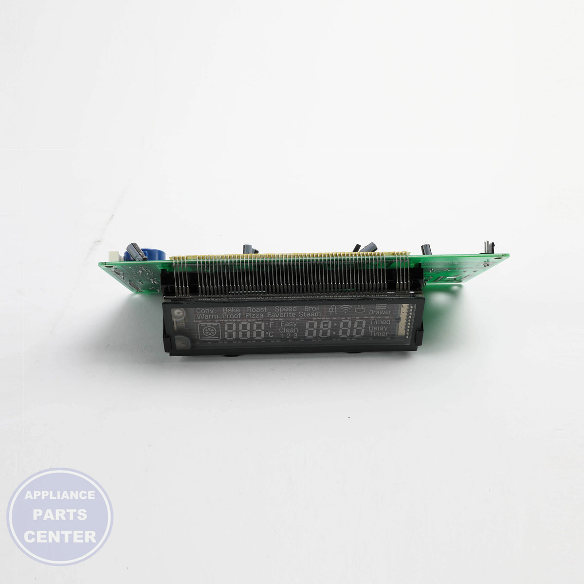 PCB ASSEMBLY,MAIN EBR86433706 - Side view with specific dimensions