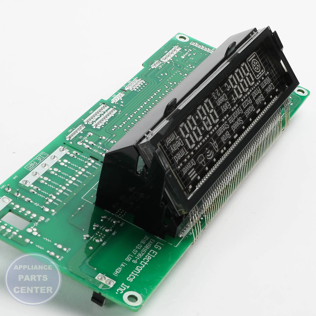 LG PCB ASSEMBLY,MAIN EBR86433706 - Installation in LG model showing mounting points