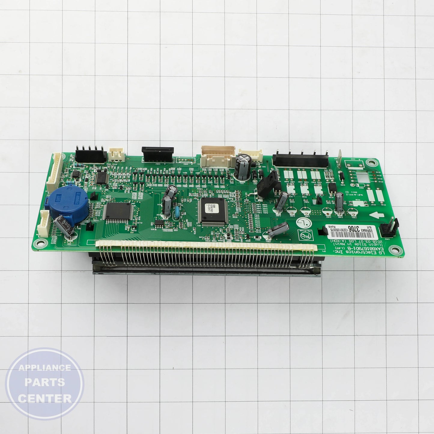 LG PCB ASSEMBLY,MAIN EBR86433706 - Installation in LG model showing mounting points