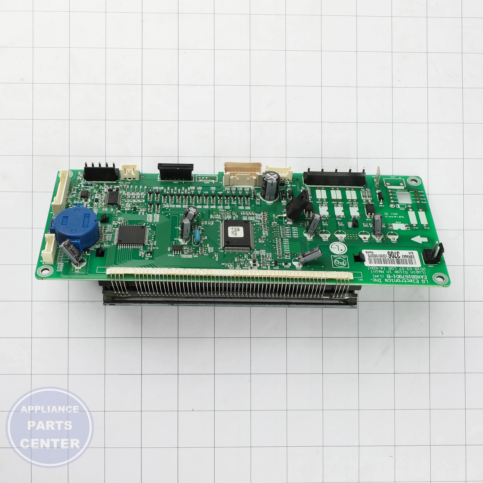 LG PCB ASSEMBLY,MAIN EBR86433706 - Installation in LG model showing mounting points