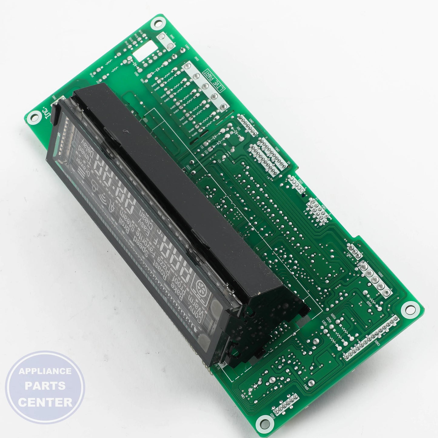 PCB ASSEMBLY,MAIN EBR86433708 - Side view with circuit board specs