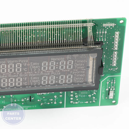 PCB ASSEMBLY,MAIN EBR87050401 - Side view with precise measurements