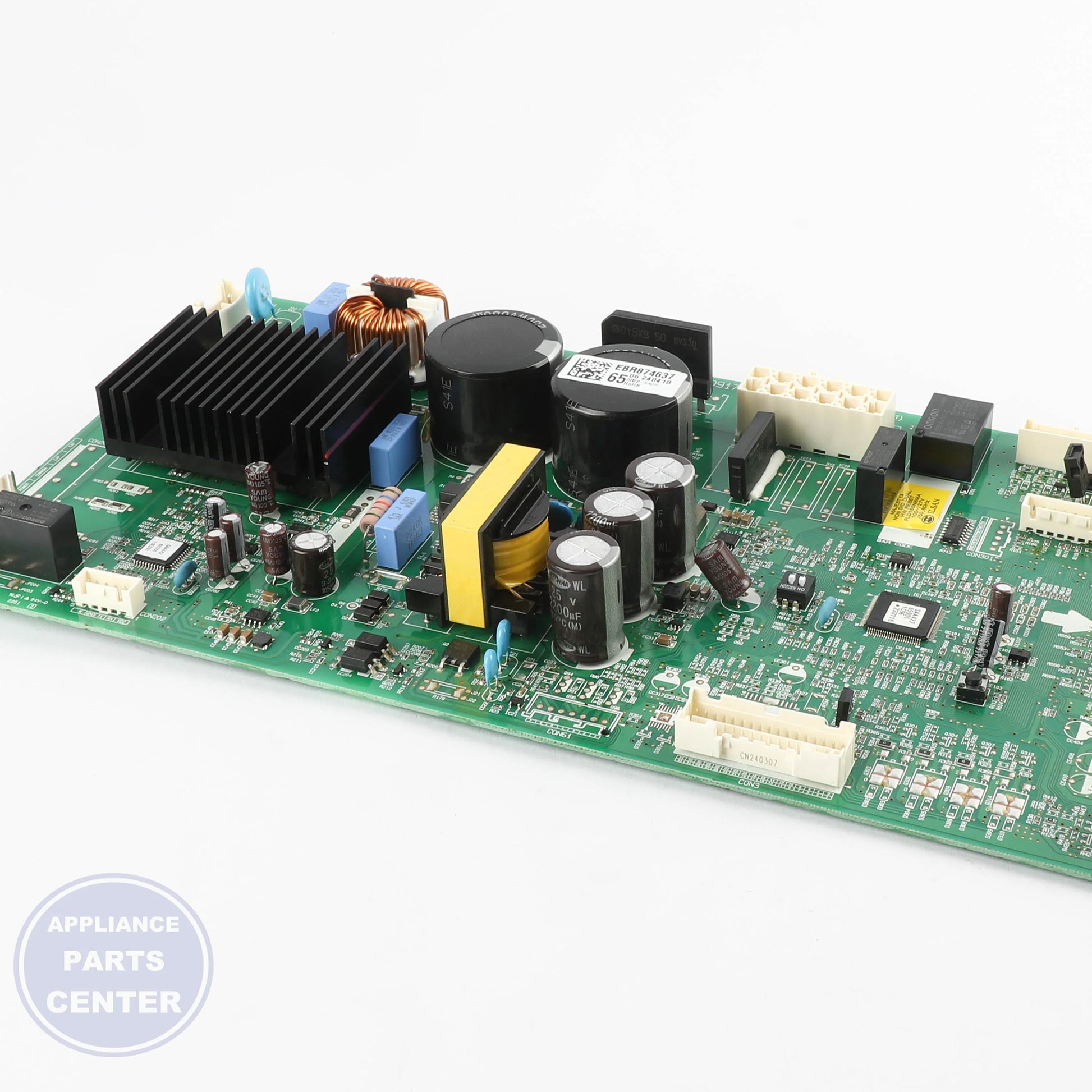 L-G PCB ASSEMBLY,MAIN EBR87463765 - Installation in L-G Refrigerator showing key mounting points