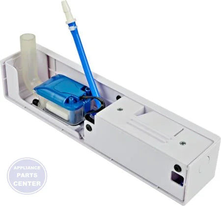 [Brand] Undermount Mini-Split Pump EC-1U-DV - Main view showing hinged reservoir platform for ductless mini-split units