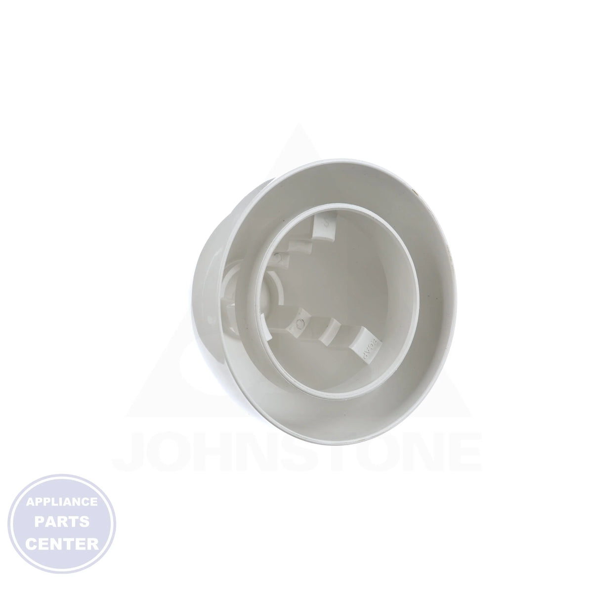 PVC Flue Cap ECAP321 - Side view with 1.5", 2", and 3" compatibility