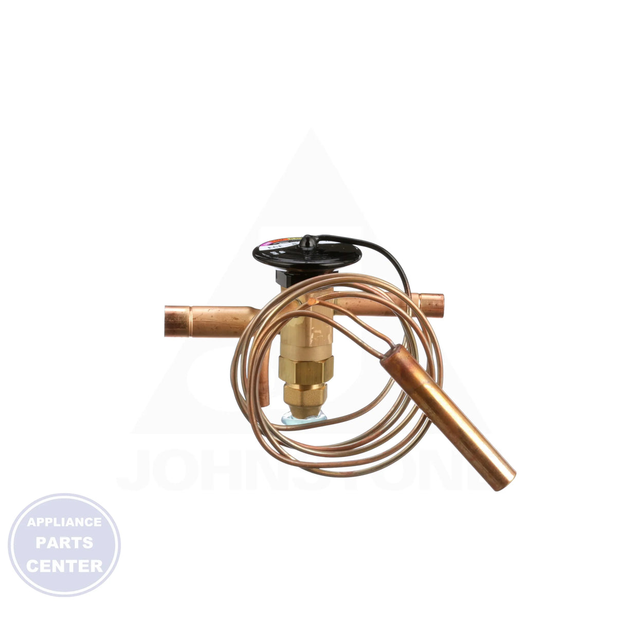 ECE Series Expansion Valve ECE-B-SW - Side view with 3/8" and 1/2" ODF connection specs
