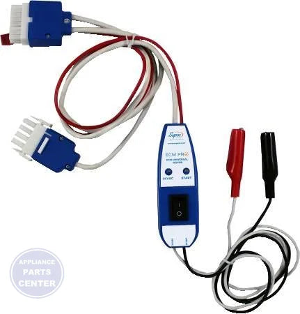 Universal ECM Motor Tester ECMPRO - Main view showing instant motor diagnostics for various HVAC models