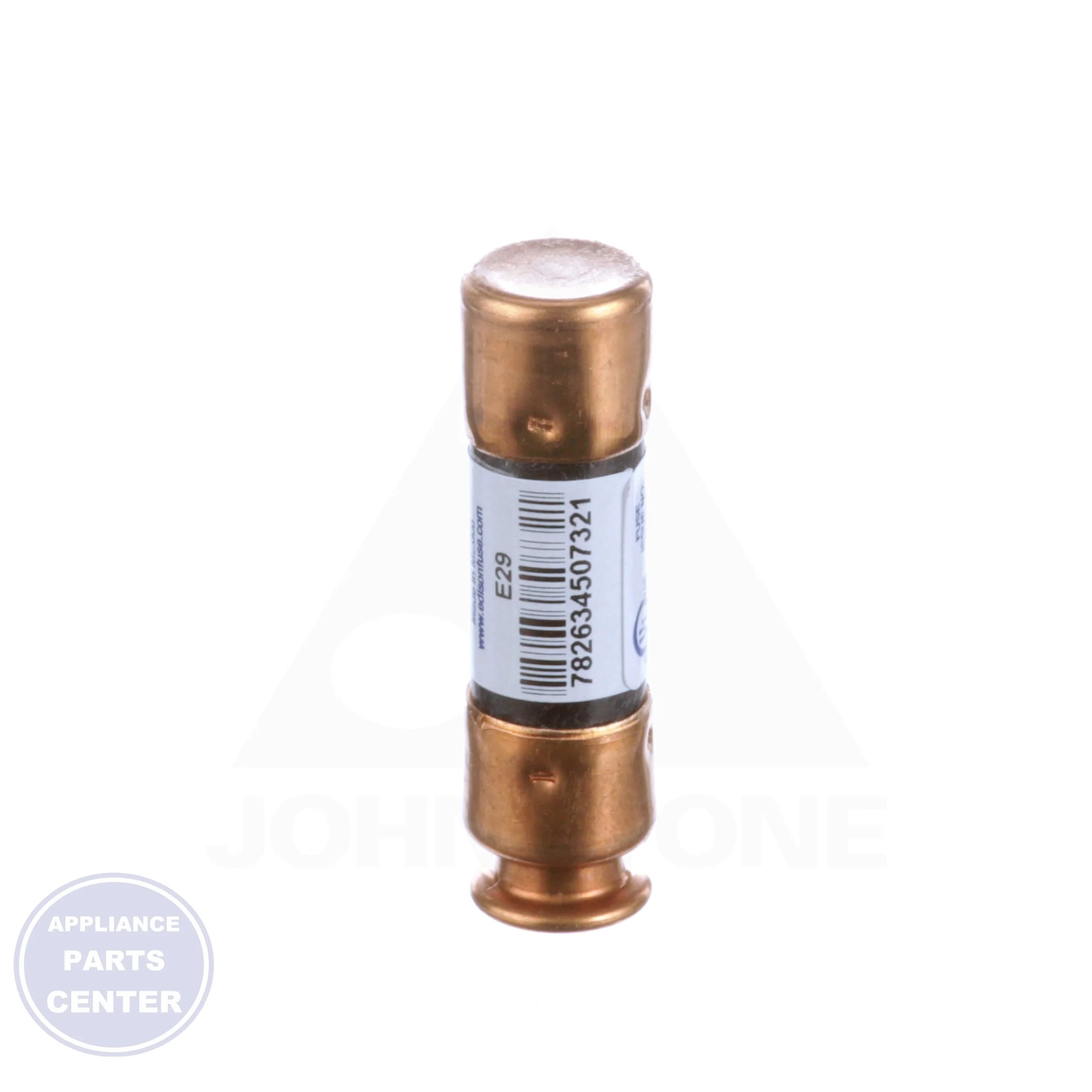 Dual Element Cartridge Fuse 20 Amp ECNR20 - Side view with 2" length and 9/16" diameter