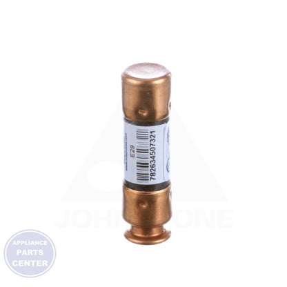 Dual Element Cartridge Fuse 20 Amp ECNR20 - Side view with 2" length and 9/16" diameter