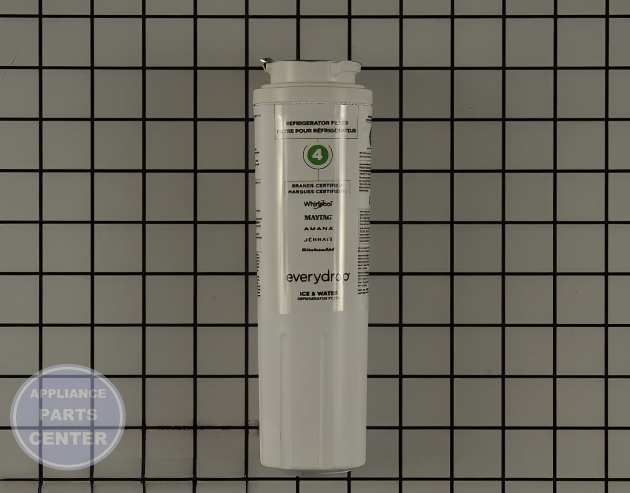 WHIRLPOOL EVERYDROP™ FILTER 4 REFRIGERATOR WATER - Main view showing water filtration technology for compatible models