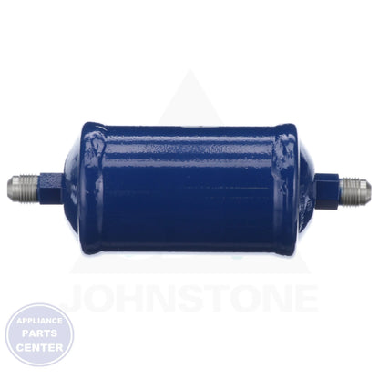 EK Series Liquid Line Filter-Drier EK-163 - Side view with 3/8" SAE connection and 16 cubic inches capacity