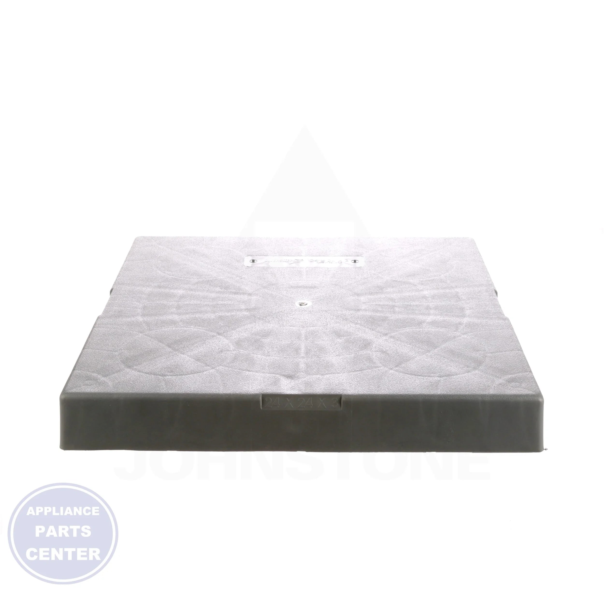 3" E Lite® Plastic Equipment Pad 24x24x3 - Side view with precise measurements