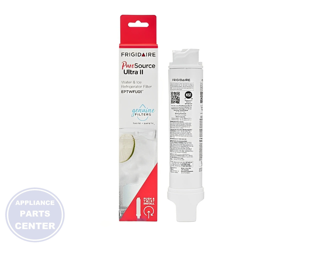 FRIGIDAIRE REFRIGERATOR PURESOURCE ULTRA II WATER FILTER EPTWFU01 - Main view showing water filtration for compatible models