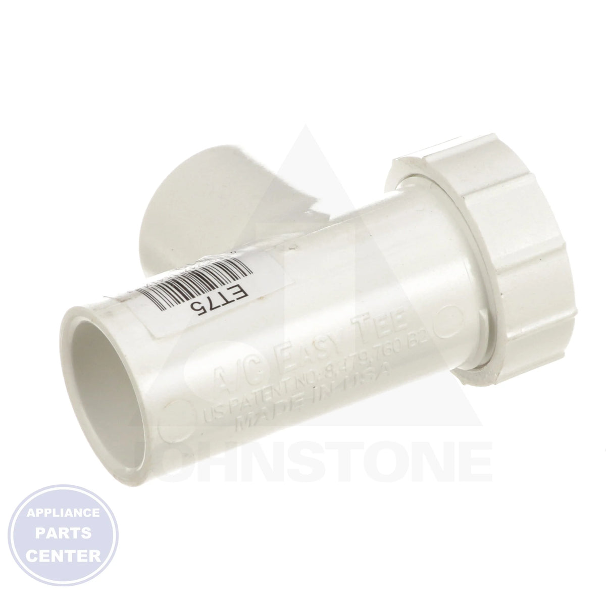 A/C Easy Tee ET75 - Side view with 3/4" measurement