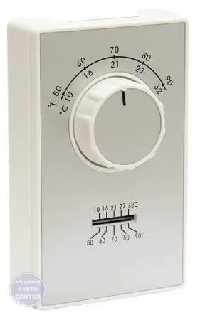 [Brand] Line Voltage Thermostat ETD9STS - Main view showing convenient snap-off cover for various models
